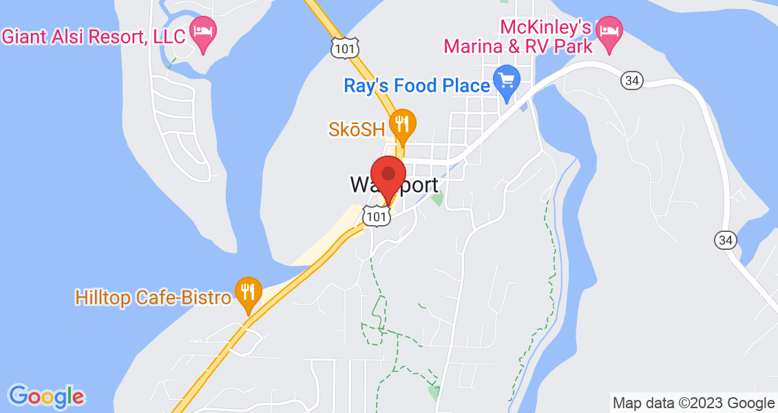 Google Map for 205 Hwy 101 Waldport, OR, 97394